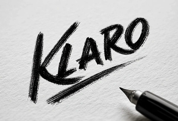 Ручное написание слова KLARO