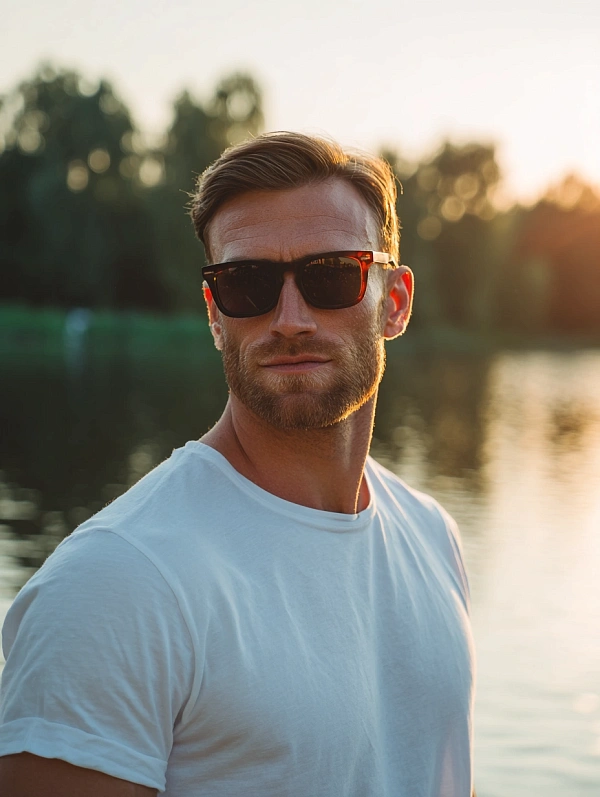 Мужская мода с солнечными очками