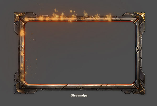Рамка для вебки Burning frame