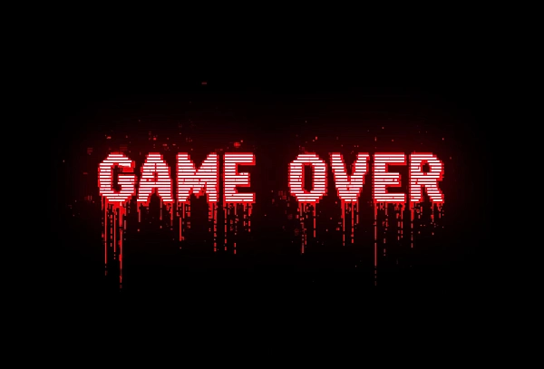 Красный эффект Game Over