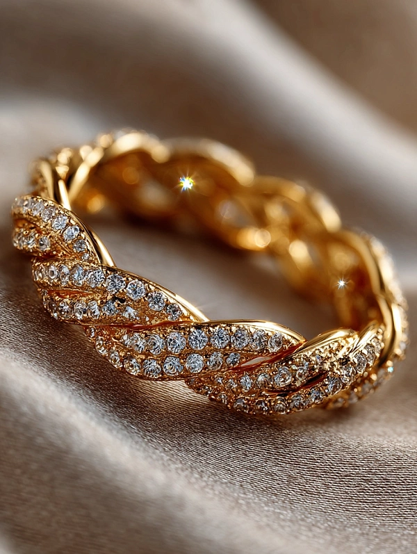 Золотое кольцо с бриллиантами