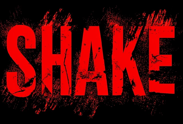 Красочный текстовый эффект Shake
