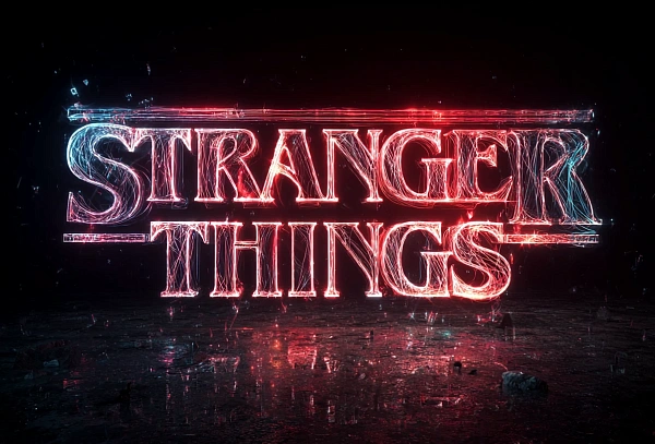 Неоновый стиль Stranger Things