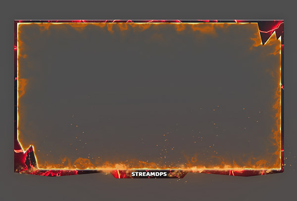 Рамка для вебки S22 Amber Stone 16:9 overlay