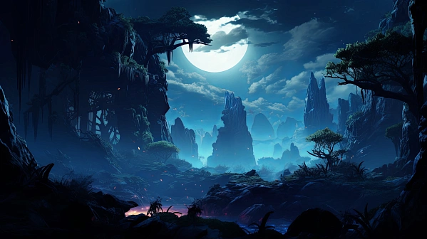 Dark RPG game wallpaper pattern