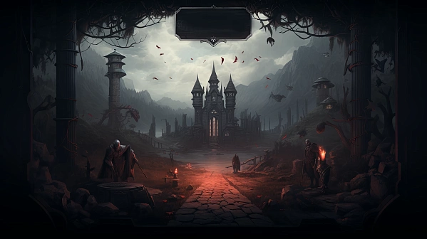 Dark RPG game wallpaper pattern