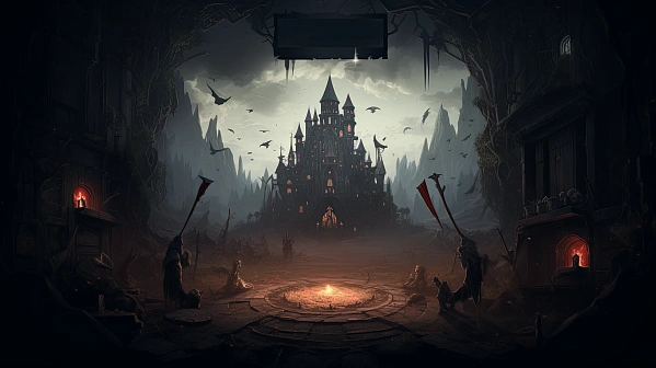 Dark RPG game wallpaper pattern
