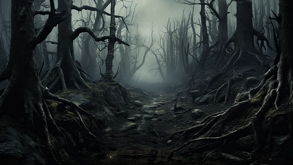 Dark forest background pattern