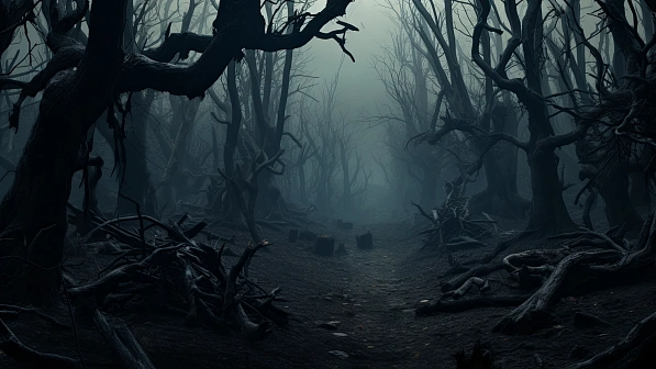 Dark forest background pattern