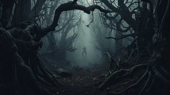 Dark forest background pattern