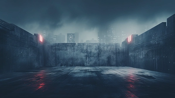 Cyberpunk concrete walls pattern