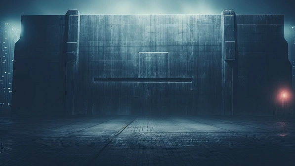 Cyberpunk concrete walls pattern