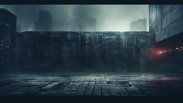 Cyberpunk concrete walls pattern