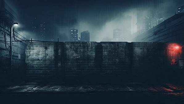 Cyberpunk concrete walls pattern