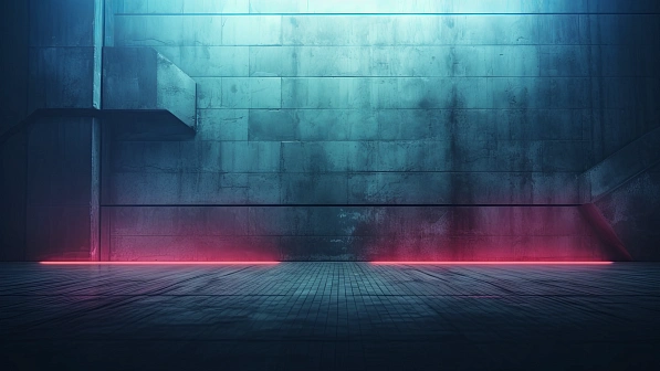 Cyberpunk concrete walls pattern