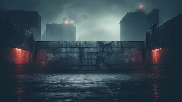Cyberpunk concrete walls pattern