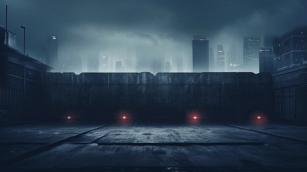 Cyberpunk concrete walls pattern