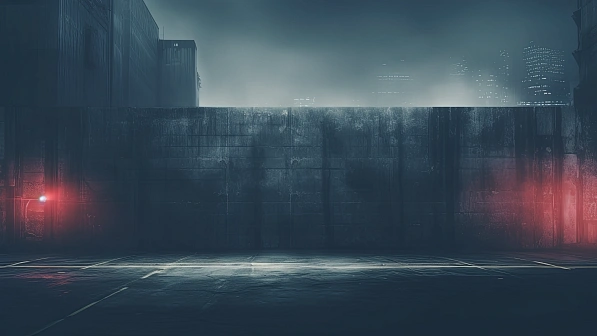 Cyberpunk concrete walls pattern