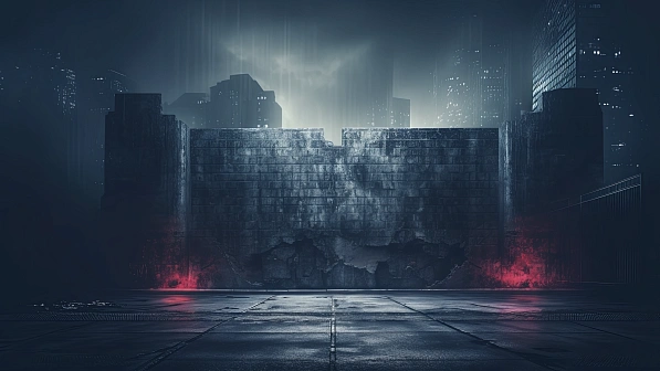 Cyberpunk concrete walls pattern