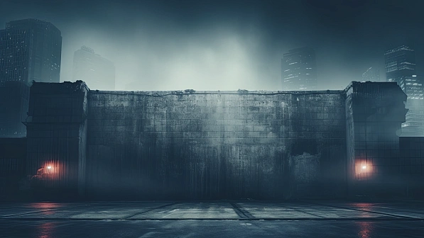 Cyberpunk concrete walls pattern