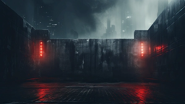 Cyberpunk concrete walls pattern