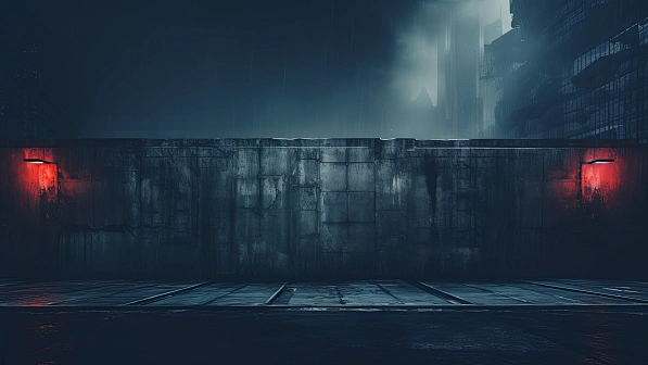 Cyberpunk concrete walls pattern