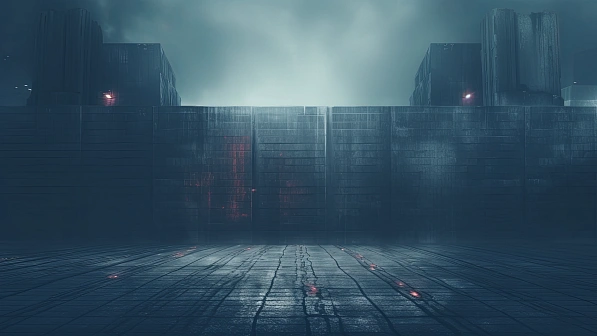 Cyberpunk concrete walls pattern