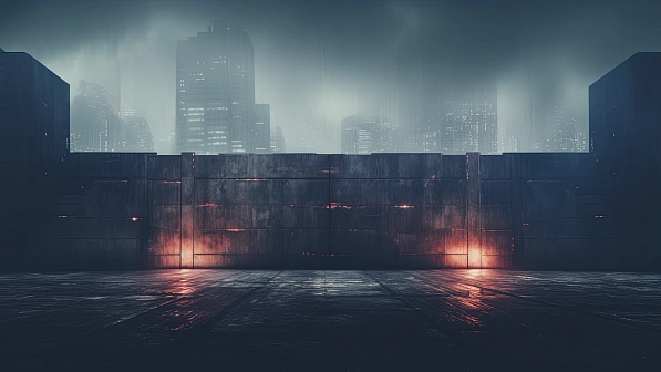 Cyberpunk concrete walls pattern