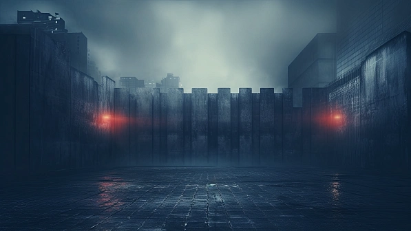Cyberpunk concrete walls pattern