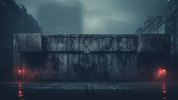 Cyberpunk concrete walls pattern