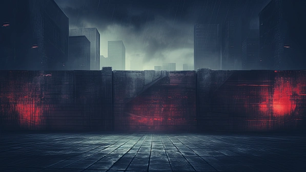 Cyberpunk concrete walls pattern