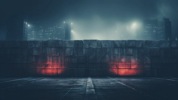 Cyberpunk concrete walls pattern