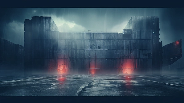 Cyberpunk concrete walls pattern