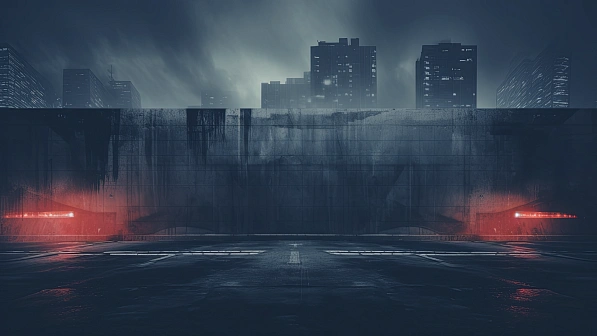 Cyberpunk concrete walls pattern