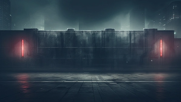Cyberpunk concrete walls pattern