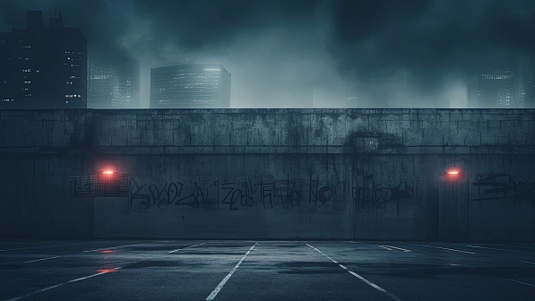 Cyberpunk concrete walls pattern