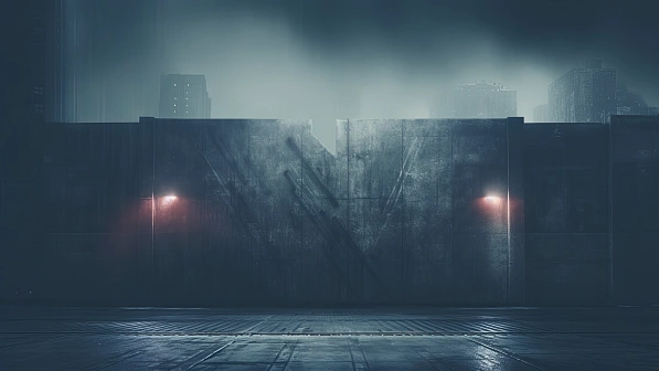 Cyberpunk concrete walls pattern