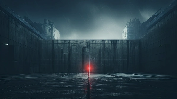 Cyberpunk concrete walls pattern