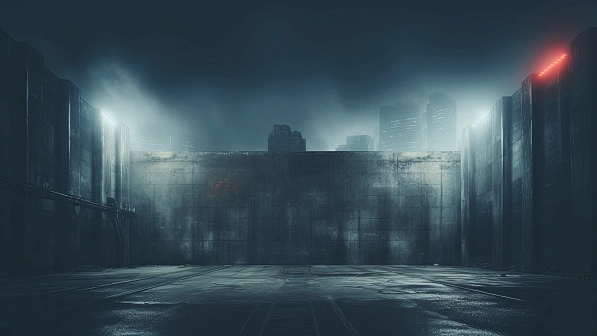 Cyberpunk concrete walls pattern