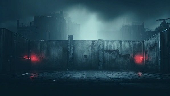 Cyberpunk concrete walls pattern