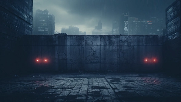 Cyberpunk concrete walls pattern