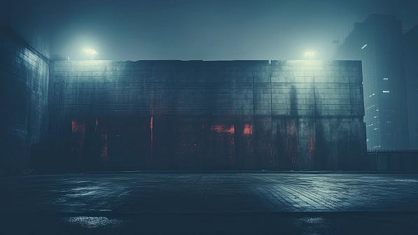 Cyberpunk concrete walls pattern