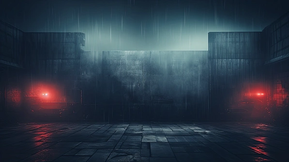 Cyberpunk concrete walls pattern