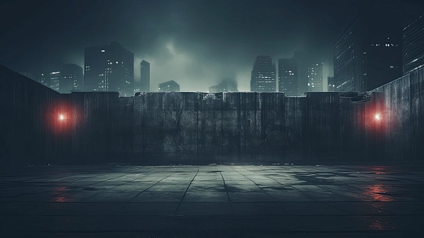 Cyberpunk concrete walls pattern
