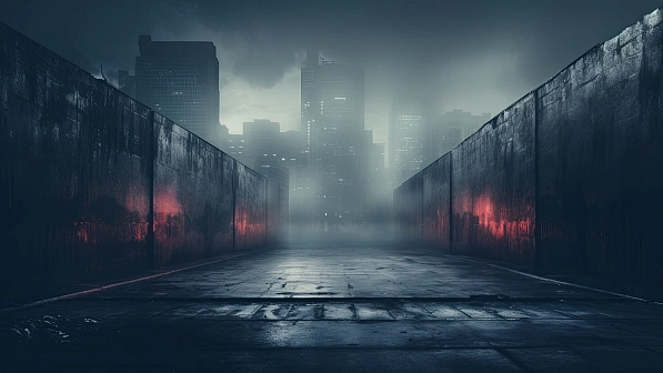 Cyberpunk concrete walls pattern