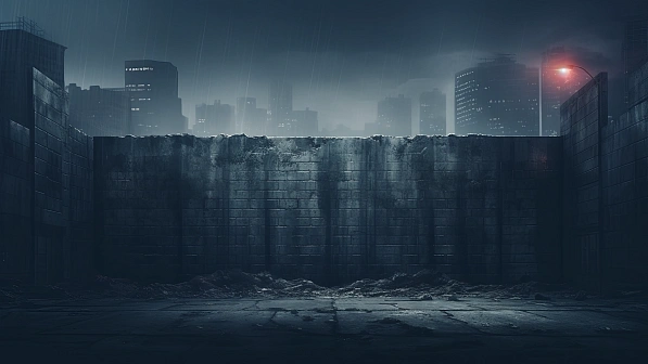 Cyberpunk concrete walls pattern