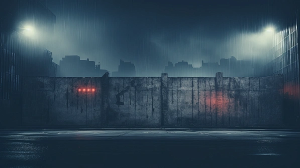 Cyberpunk concrete walls pattern
