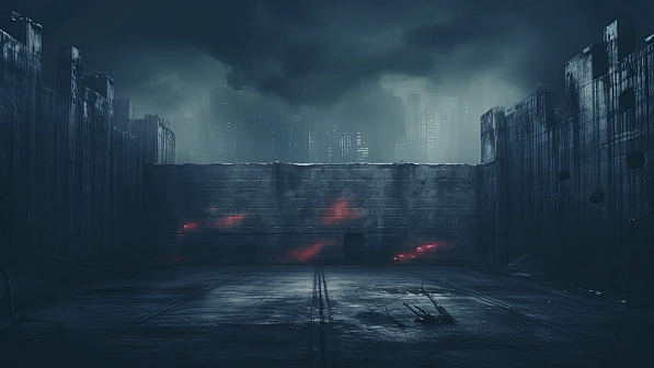 Cyberpunk concrete walls pattern
