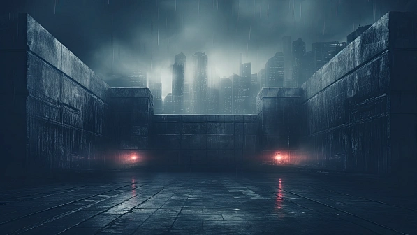 Cyberpunk concrete walls pattern