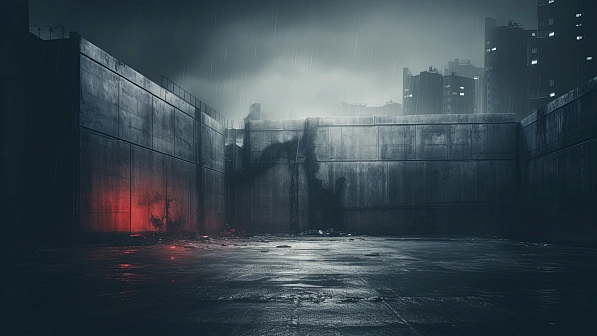 Cyberpunk concrete walls pattern